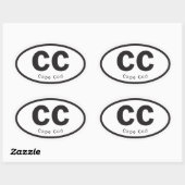 ケープコッドのシール 楕円形シール (シート)