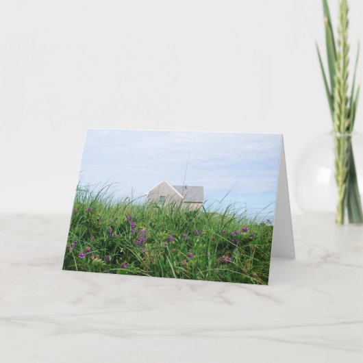ケープコッドのビーチハウスのメッセージカード カード (正面)