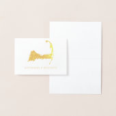 ケープコッドのホイル地図 | ウェディング 箔カード (ディスプレー)