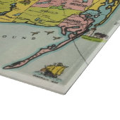 ケープコッドのヴィンテージの地図 カッティングボード (角)