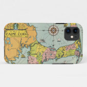 ケープコッドのヴィンテージの地図 Case-Mate iPhoneケース (裏面(横))