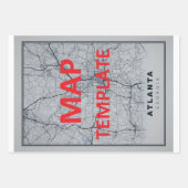 ケープコッドの地図 ラッピングペーパーシート (正面2)