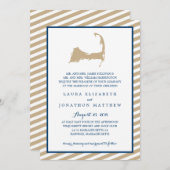 ケープコッドの地図 | 結婚s 招待状 (正面/裏面)