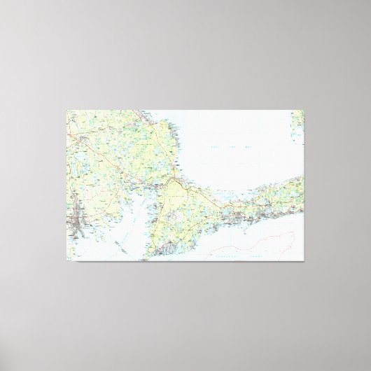 ケープコッドの地図(1986) キャンバスプリント (正面)