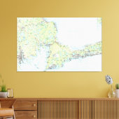 ケープコッドの地図(1986) キャンバスプリント (インサイチュ (リビング))