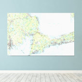 ケープコッドの地図(1986) キャンバスプリント (インサイチュ (ウッドフロア))