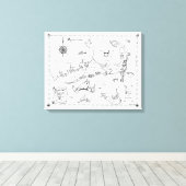 ケープコッドの宝石地図 キャンバスプリント (インサイチュ (ウッドフロア))