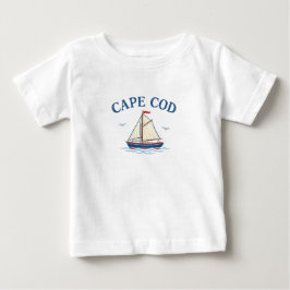 ケープコッドの帆船ベビーTシャツ ベビーTシャツ
