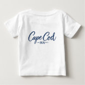 ケープコッドの帆船ベビーTシャツ ベビーTシャツ (裏面)