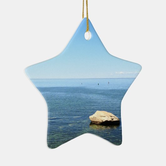 ケープコッドの海のクリスマスのオーナメント セラミックオーナメント (右)