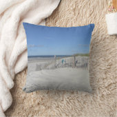 ケープコッドの海のビーチ クッション (ブランケット)