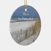 ケープコッドの海のビーチ セラミックオーナメント (右)