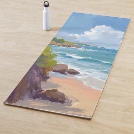 ケープコッドの海岸の湾の海洋画 ヨガマット
