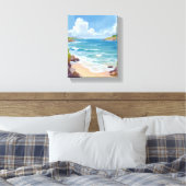 ケープコッドの海・湾・大洋の絵画 キャンバスプリント (インサイチュ (寝室))