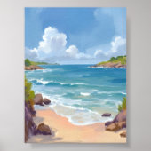 ケープコッドの海・湾・海の絵画 ポスター (正面)
