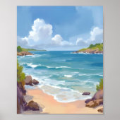 ケープコッドの海・湾・海の絵画 ポスター (正面)