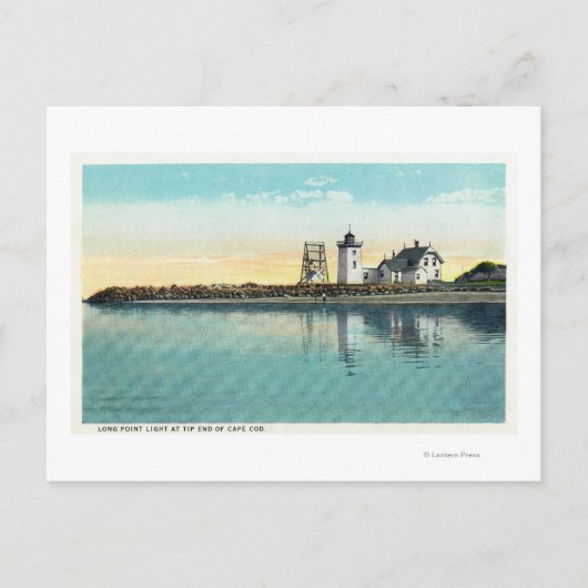 ケープコッドの終点のロングポイント表示 ポストカード (正面)
