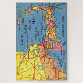 ケープコッドの自動車地図 20x30 ジグソーパズル (縦)