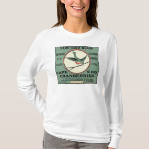 ケープコッドの青い鳥のブランドのクランベリーのラベル Tシャツ