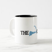 ケープコッドの"地図"の設計 ツートーンマグカップ (正面左)