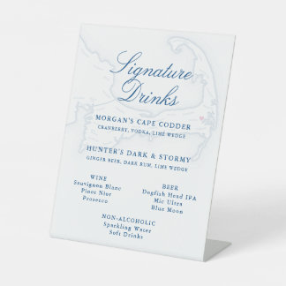 ケープコッドのWequassett Resort Signature Drinks サイン