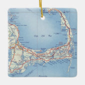 ケープコッドクラシック地図 セラミックオーナメント (正面)