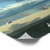 ケープコッドサマーサンセットビーチポスター ポスター (角)