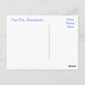 ケープコッドシーシェルオンビーチポストカード ポストカード (裏面)