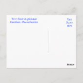 ケープコッドスリーシスターズライトハウスマスポストカード ポストカード (裏面)