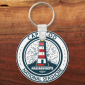 ケープコッドナショナルシーショアマサチューセッツ州旗 キーホルダー (正面)