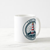 ケープコッドナショナルシーショアマサチューセッツ州旗 コーヒーマグカップ (正面右)
