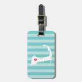 ケープコッドハート | ホームタウン ラゲッジタグ (正面縦)