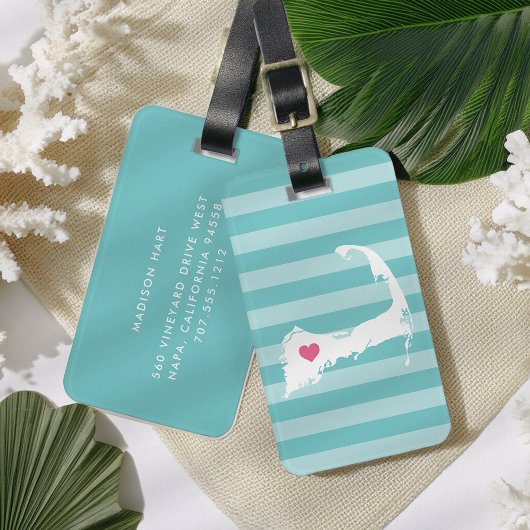 ケープコッドハート | ホームタウン ラゲッジタグ