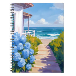 ケープコッドビーチパス|アジサイ海岸の絵画 ノートブック