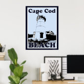 ケープコッドビーチポスター ポスター (ホームオフィス)