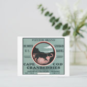 ケープコッドポインターブランドクランベリーラベル ポストカード (スタンド正面)