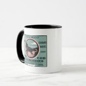 ケープコッドポインターブランドクランベリーラベル マグカップ (正面左)