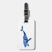 ケープコッドマサチューズクジラ ラゲッジタグ (正面縦)