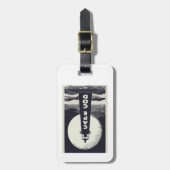 ケープコッドマサチューズライトハウスムーン ラゲッジタグ (正面縦)