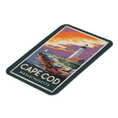 ケープコッドマサチューセッツイラストレーショントラベルアート マグネット (左側)