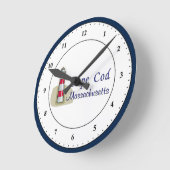 ケープコッドマサチューセッツ丸時計 ラウンド壁時計 (傾斜)