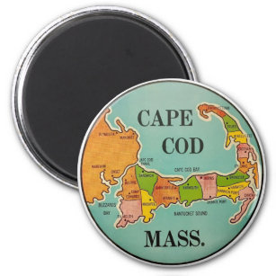 ケープコッドマサチューセッツ州ヴィンテージ旅行用磁石 マグネット