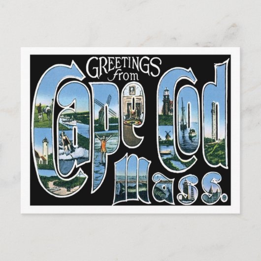 ケープコッドマサチューセッツ旅行アメリカ合衆国シティ ポストカード (正面)