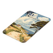 ケープコッドマサチューセッツ旅行アートヴィンテージ マグネット (左側)