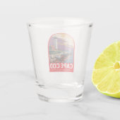ケープコッドマサチューセッツ旅行芸術エンブレム ショットグラス (裏面)