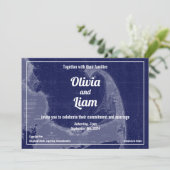 ケープコッドマサチューセッツ結婚州ヴィンテージマップ 招待状 (スタンド正面)