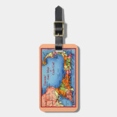 ケープコッドマサチューセッツ観光客の自動車の地図 ラゲッジタグ (正面縦)