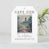 ケープコッドマサチューセッツ風光明媚な旅行ポスター カード (スタンド正面)