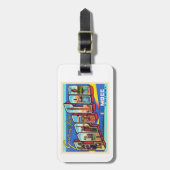 ケープコッドマサチューセッツMA大文字はがき ラゲッジタグ (正面縦)