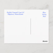 ケープコッドマスエドガータウンライトハウスポストカード ポストカード (裏面)